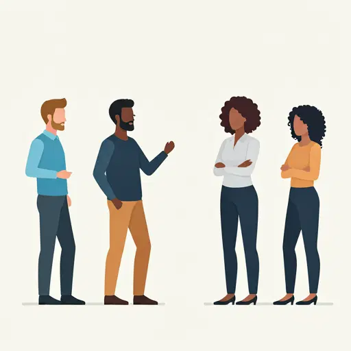 Diverse team of managers in discussion