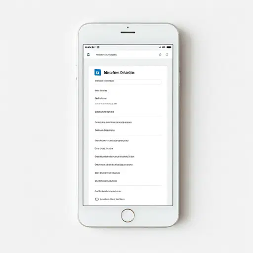 Close up of a LinkedIn profile page on a smartphone screen